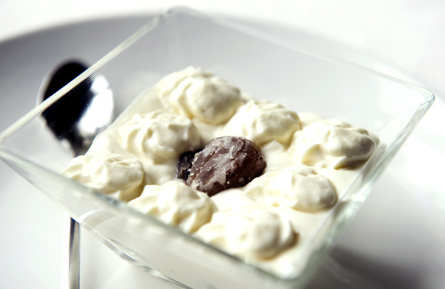 Mousse al cioccolato bianco